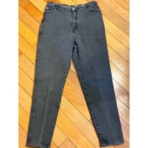 Vintage Lorielle High Rise 17/18 (30x30) Black Bareback Womans Denim Jeans